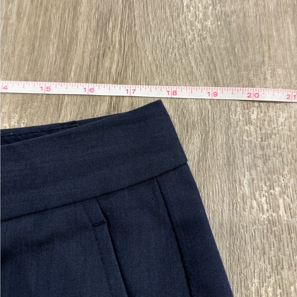 Banana Republic Ryan Pants Women Size 14 Navy Wool Blend Office Career Trousers - Picture 6 of 9